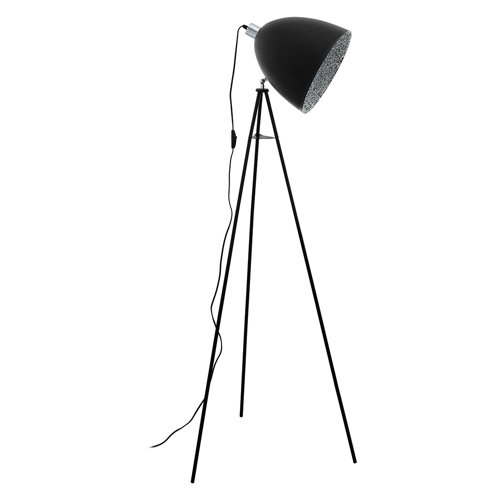 Ivy Bronx Victoria 54.25'' Black Tripod Floor Lamp Wayfair